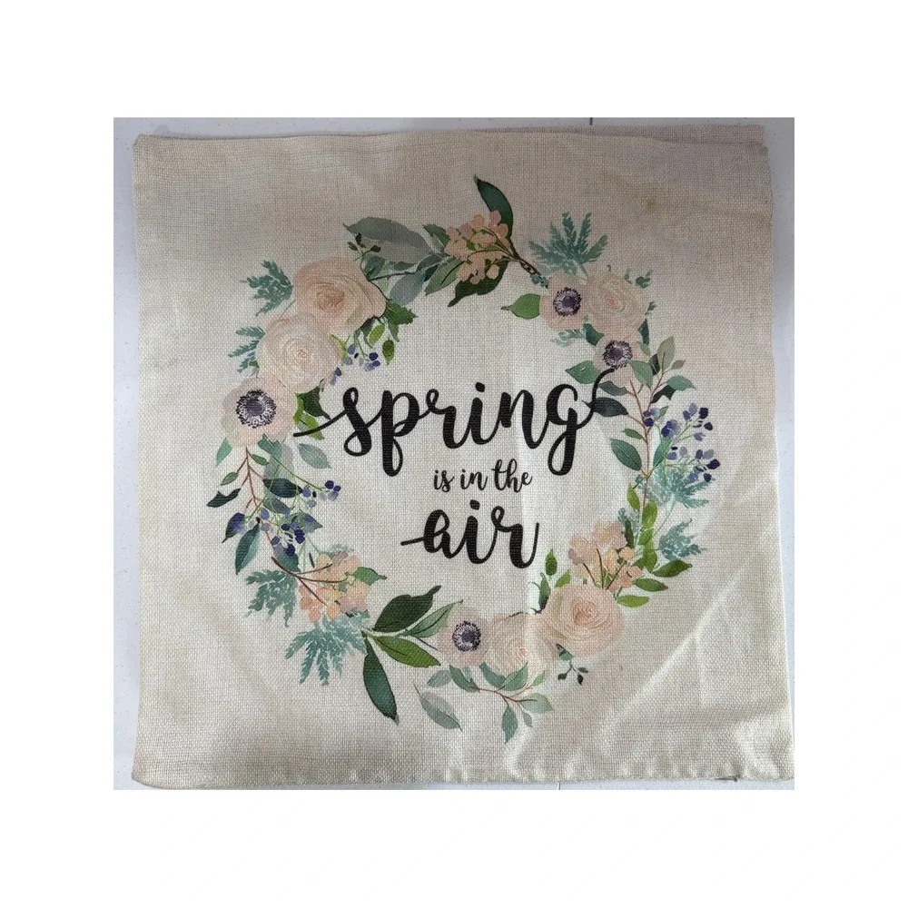 Farmhouse Seasonal Pillow Cover Bundle Bee Pumpkin Fall Spring Zip Covers‎
